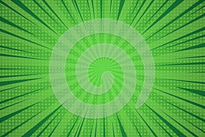 Comic dynamic green background