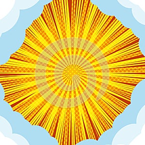 Comic abstract bright concept