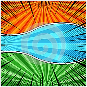 Comic abstract elegant concept