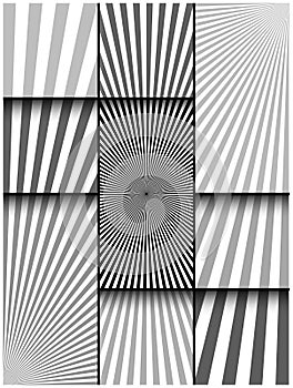 Comic abstract monochrome composition