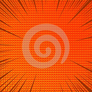 Comic abstract orange explosive background