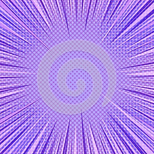 Comic abstract purple background