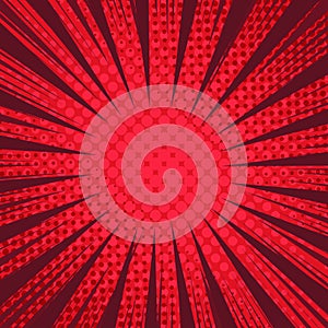 Comic abstract red background