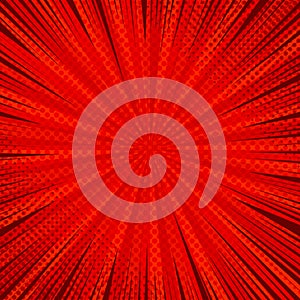 Comic abstract red background