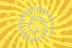 Comic abstract yellow light template