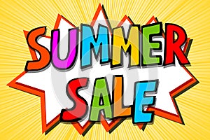 Comic Balloon - Summer Sale Text