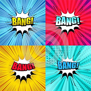 Comic Bang wording set