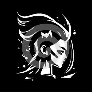 Comic - black and white vector illustration