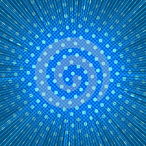 Comic blue abstract background