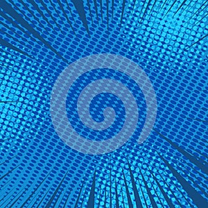 Comic blue dynamic background