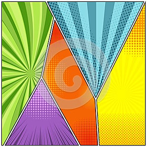 Comic book abstract background