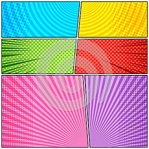 Comic book background