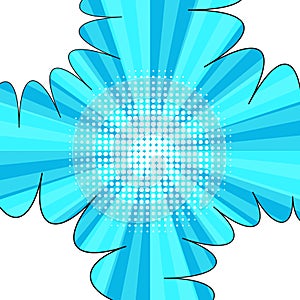 Comic book blue background