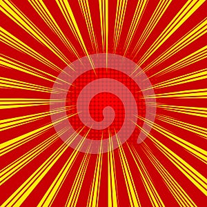 Comic book bright concept