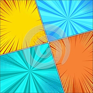 Comic book bright template