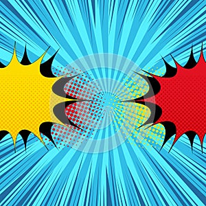 Comic book bright template