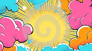 Comic Book Burst Background