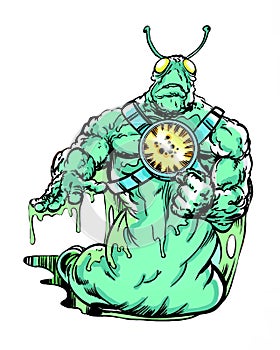 Comic book character slug alien