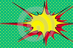 Comic book explosion abstract background - illustration design style