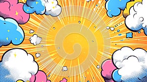 Comic Book Explosion Background