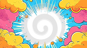 Comic Book Explosion Background