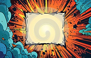 Comic Book Explosion Background