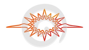 Comic Book Explosion Burst Effect, vector design Generative AI