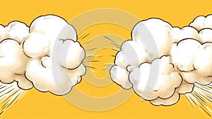 Comic Book Explosion Clouds