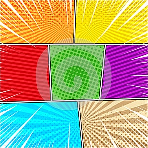 Comic book explosive background