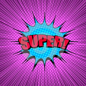 Comic book explosive template