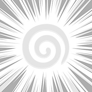 Comic Book Flash Explosion Radial Background. Vector