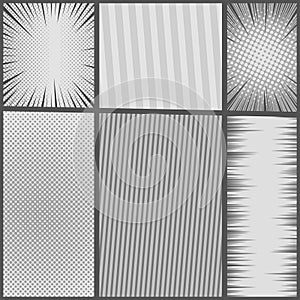 Comic book gray template