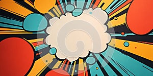 Comic BookInspired Birthday Background with Bold and Fun Elements