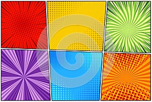 Comic book light template