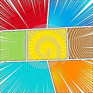 Comic book light template