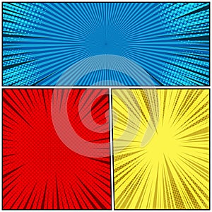 Comic book page background