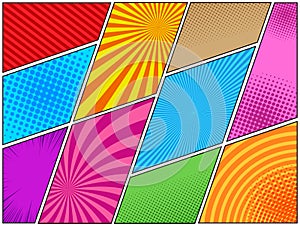 Comic book page background