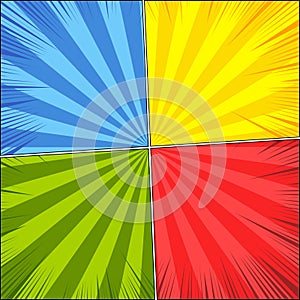 Comic book page blank background