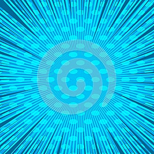 Comic book page blue bright background