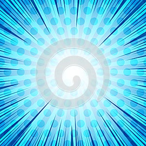 Comic book page blue light background