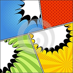 Comic book page composition