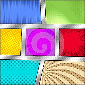 Comic book page composition