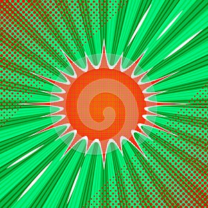 Comic book page concept