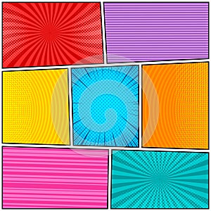 Comic book page concept