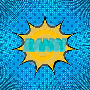 Comic book page explosive concept