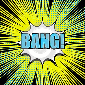 Comic book page explosive concept