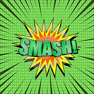 Comic book page explosive concept