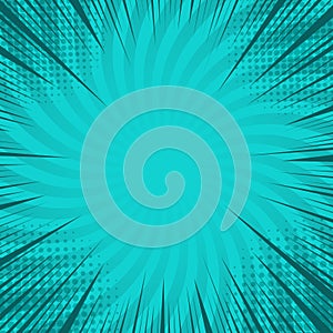 Comic book page green concept