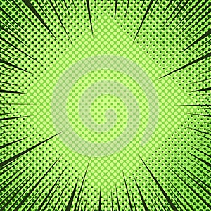 Comic book page green template