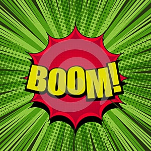 Comic book page green template